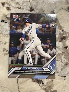 2024 Topps Now Bobby Witt Jr #720 Single Season XBH Record - Foto 1 di 2