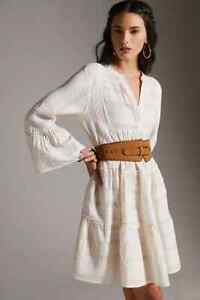 Anthropologi Petra embroidered tunic Dress By Devotion Size:PM $297  NWT 