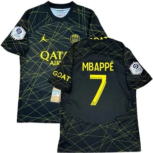 2022/23 PSG Fourth Jersey #7 Mbappe Medium Jordan Soccer League Kit 4th NEW - Picture 1 of 19