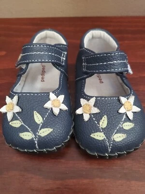 Baby Girl Pediped Navy Blue Shoes Orig. $39.95 size 0 - 6 months - Image 1 of 4