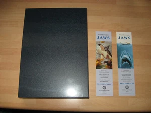 Peter Benchley Jaws Signed Suntup Press new limited edition slipcased bookmarks - Picture 1 of 10