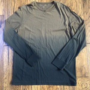 American Eagle Mens L Tall LT Ombré Long Sleeve T-Shirt Brown To Green EUC - Picture 1 of 11