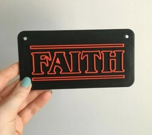 Name personalisiert Wandrelief Tür Hängeschild 3D Druck Stranger Things Stil - Bild 1 von 3