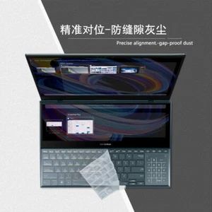 Clear Silicone Keyboard Cover Film For Asus ZenBook Pro Duo 15 UX581 UX582 - Picture 1 of 5