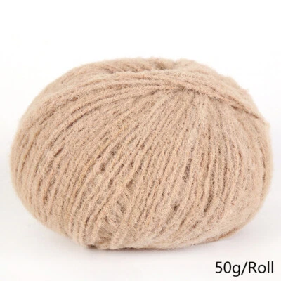 50 g/rollo Mantón Mohair Tejer Bebé Hilo Cachemira Lana Colorida Hágalo Usted Mismo Crochet EE. UU. Foto 1 de 4