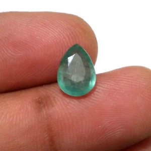 2.25 Crt Ultimate Rare Pear Shape Faceted Green Colombian Emerald Loose Gemstone - Imagen 1 de 8