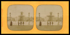 Paris, Place de la Concorde, Fontaine, ca.1860, st&#233;r&#233;o jour/nuit (French Tissue)