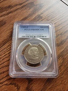 1999 P PCGS PR69DCAM Susan B. Anthony Dollar Coin - Picture 1 of 2