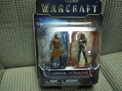 Lothar vs. Garona, Warcraft paquete de 2 mini figuras de 2,5" ¡Nuevo!  Foto 1 de 4