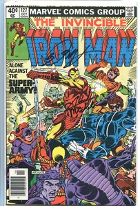 IRON MAN #127 Signed by B. Layton & D. Michelinie C/W COA Newsstand Ed - Bild 1 von 2