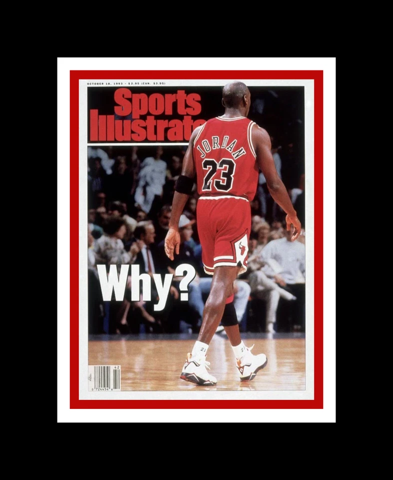 МАЙКЛ ДЖОРДАН ЧИКАГО БЫКИ МАТОВАЯ ФОТОГРАФИЯ СПОРТА ИЛЛЮСТРИРОВАННАЯ ПЕРЕДНЯЯ ОБЛОЖКА - Изображение 1 из 1