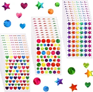 1710 Pcs Star Stickers, Small Stars Stickers for Kids Reward, Sparkly Holographi - Picture 1 of 6