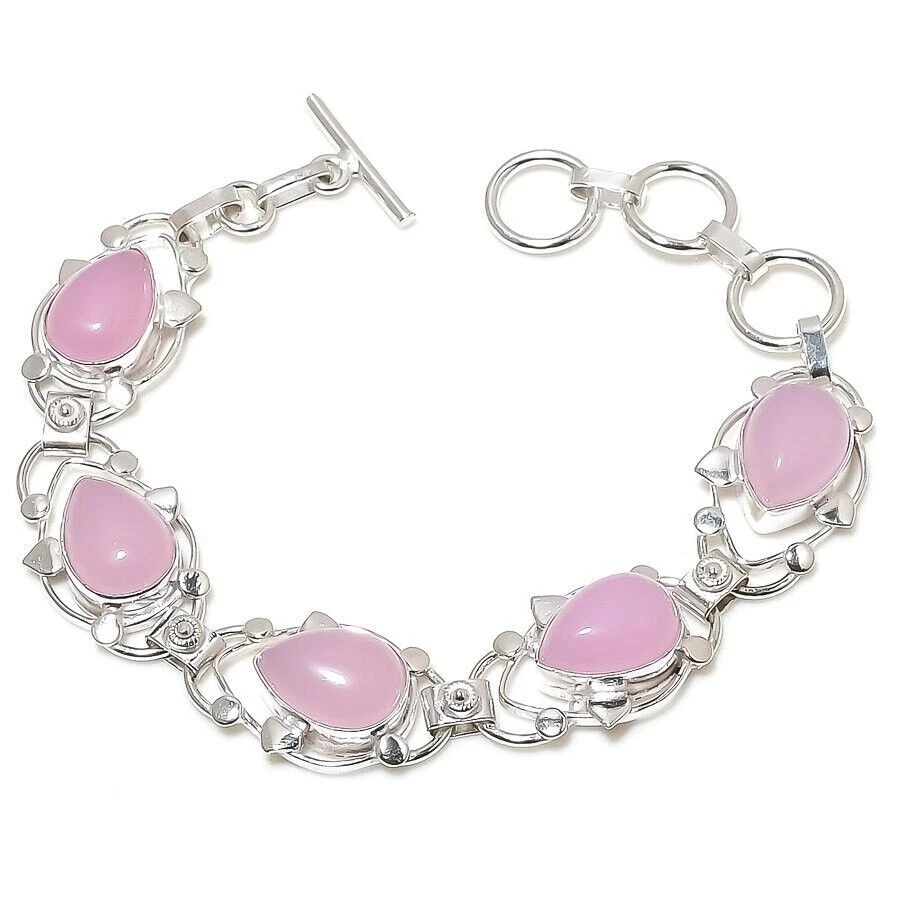 Bracciale gioielli in argento sterling 925 fatto a mano con pietre preziose... - Immagine 1 di 1
