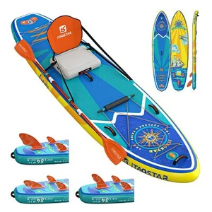 D01A 11’X 34” Extra Wide Paddle Board for More Balance, More Safe St... - Picture 1 of 6