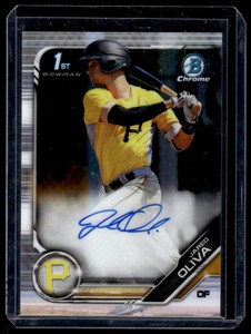 2019 Bowman Chrome Prospects Autographs Jared Oliva Rookie Auto Pittsburgh