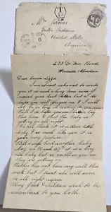 Woodside Aberdeen, UK--Mrs. Jerome, Eaton, IN, US, Via NYC/Shortpaid 6-C./1899! - Picture 1 of 3