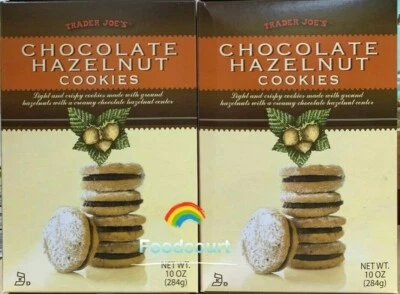 2 Packs Trader Joe's Chocolate Hazelnut Cookies 10 oz Each Pack - Image 1 of 4