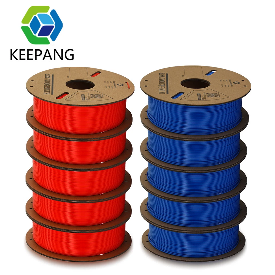 Kingroon 10KG PLA PETG Matte 1.75mm 3D Printer Filament High Speed Lot 1KG Spool - Image 1 of 4