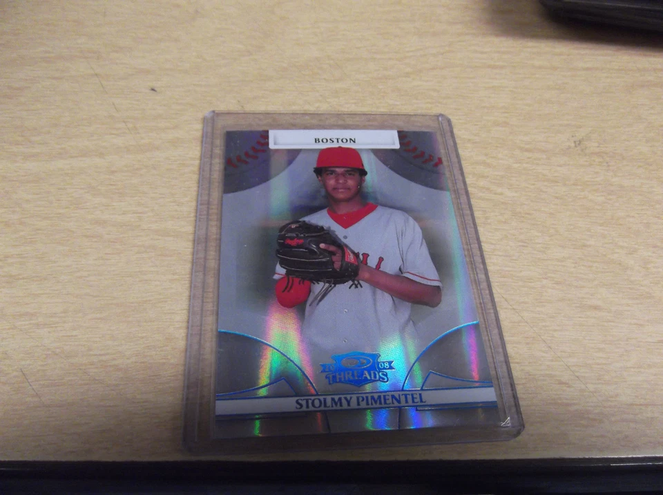 STOLMY PIMENTEL 2008 DONRUSS THREADS #88 PARALLEL RC MACH #10/25 MADE RED SOX - Image 1 of 1