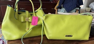Betsy Johnson Tote and Crossbody Purse Lime Green 2 Bags - Picture 1 of 9