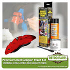 Premium Red Brake Caliper Drum Paint Kit For Renault High Gloss Finish