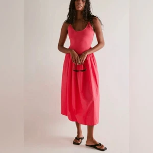 Free People Dylan Midi Dress Size L. B18 - Picture 1 of 8