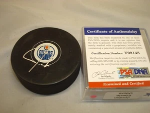 Jordan Eberle signed Edmonton Oilers Hockey Puck handsigniert PSA/DNA COA 1D - Bild 1 von 3