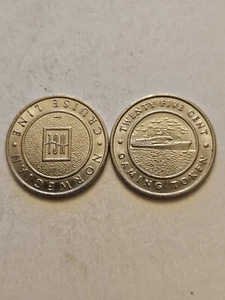 NORWEGIAN CRUISE LINE 25 CENT SPIELMARKE KREUZFAHRTSCHIFF CASINO SOUVENIR KOSTENLOSER VERSAND - Bild 1 von 2