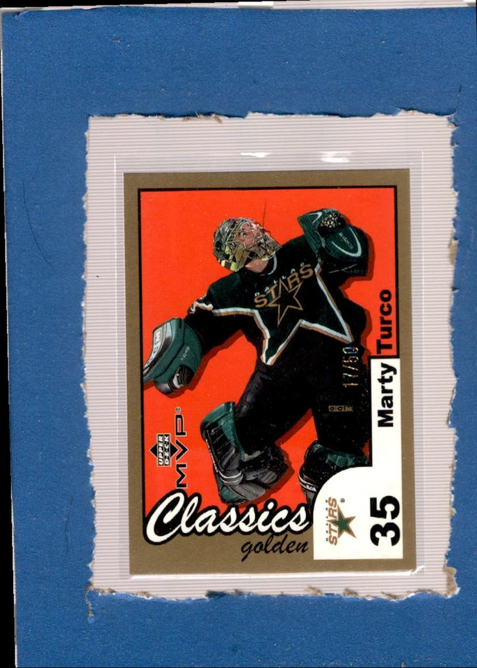 2002-03 Upper Deck MVP Golden Classics #57 Marty Turco MINT SER/50 Star ID:40827 - Image 1 of 1