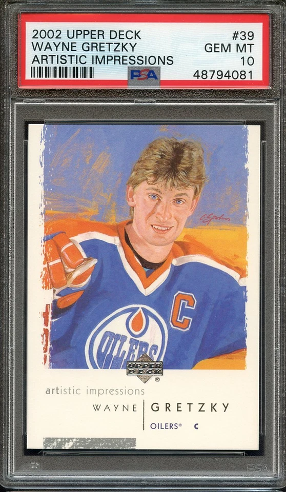 2002 UPPER DECK ARTISTIC IMPRESSIONS 39 WAYNE GRETZKY PSA 10  - Image 1 of 1