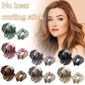 Heatless Curling Rod No Heat Hair Curler Silk Curls Soft Hair Rollers NEW - Picture 1 of 23