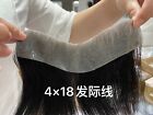 Langes Haar 15cm 25cm Echthaar Stirn Toupet Fr Mnner Haarersatzsystem Haarteil