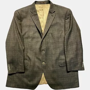 Peter Millar Sport Mantel 48R braun Wolle kariert 2 Knopf Kerb Revers doppelt belüftet - Bild 1 von 15