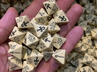 Dados con símbolo personalizado Virtue D8 (ocho caras) también conocidos como los dados VD8 - POR UN SOLO DADO Foto 1 de 3