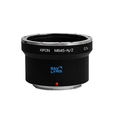 KIPON 0.7x Focal Reducer Optical Adapter Put Mamiya 645 Lens on Nikon Z Camera - Image 1 of 4