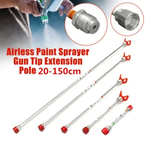 Universal Airless Paint Sprayer Spray Gun Tip Extension Pole Rod 20/30/50cm - Picture 1 of 8