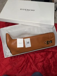 Givenchy Shark Lock leather knee-high boots CAMY  size 39 - Picture 1 of 12