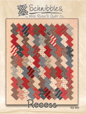Quilt Pattern RECESS Moda MISS ROSIE'S SCHNIBBLES Charm Pack Friendly - Image 1 of 3