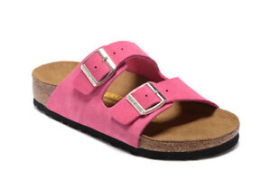 NEW Birkenstock Arizona Unisex Sandals Shoes Birko Flor  Sandals(Roseo ) Size:41