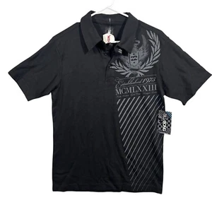 Billabong Polo Shirt Men's Size Small 100% Cotton Black Gray NWT - Picture 1 of 10