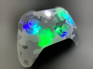 Controlador Microsoft Xbox One - Artic Camo - con mod LED personalizado - Gran REGALO - Imagen 1 de 7