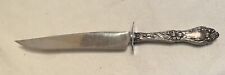 FM Whiting STERLING HANDLE Large Carving Knife Lily Stainless Steel Blade 13"