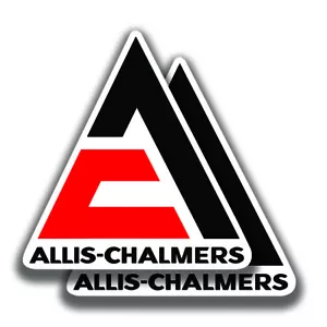 ALLIS CHALMERS TRACTORs DECALs 2 Stickers Bogo Vintage Car Window Bumper Truck - Picture 1 of 1