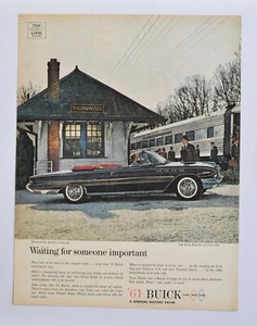 Anuncio de coche grande - 1961 Buick Electra 225 (folleto de cartel impreso en anuncio) - Imagen 1 de 1