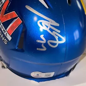 ANDREW WHITWORTH Signed RAMS SUPER BOWL CHAMPS Mini-helmet Beckett Auth. (BAS) - Picture 1 of 5