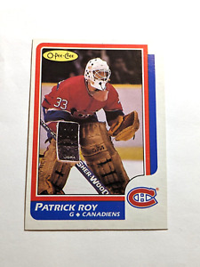 1986-87 OPC Patrick Roy Rookie Card - Montreal Canadiens RC