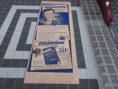 Sam Spade Edgeworth 1949 tabaco listo para frotar - anuncio impreso Foto 1 de 3