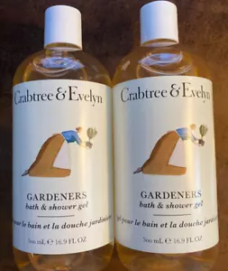 CRABTREE &EVELYN GARDENERS BATH &SHOWER GEL (2) 16.9FLOZ Refreshing herbal scent - Picture 1 of 2
