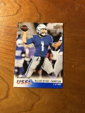 2023 Upper Deck USFL (From Box Set) Blue 23 McLeod Bethel-Thompson Print Run 499