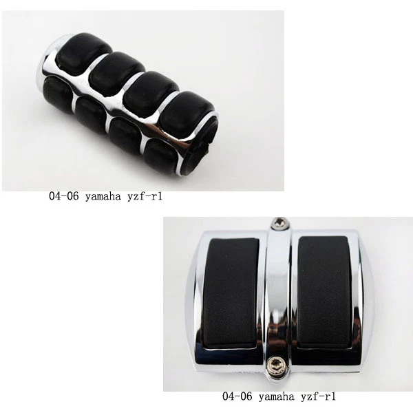 Cubierta de pedal de freno de cambio de marchas cromada para Yamaha V-Star 650 Classic 950 1100 1300 Foto 1 de 3